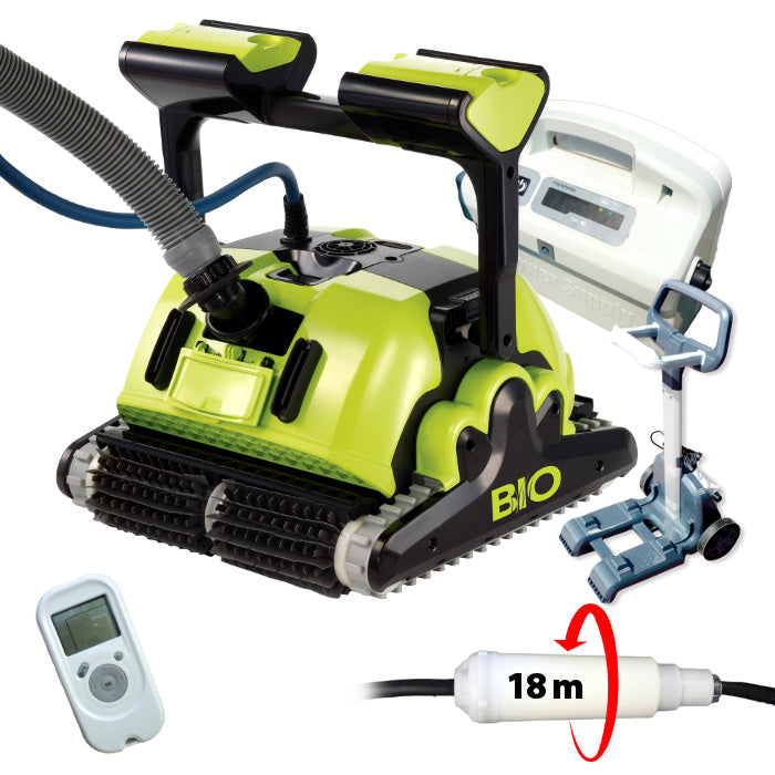 Robot pulitore piscina Dolphin Maytronics BIO-S telecomando e swivel