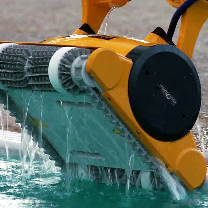 Robot pulitore Dolphin Wave 30 per piscina in piastrelle sacco filtro dal basso
