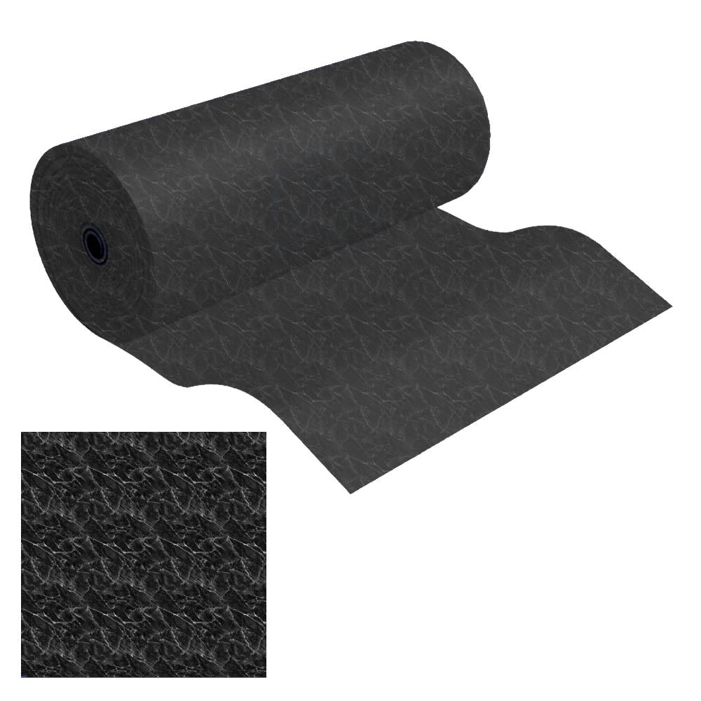 Bobina 25 x 1,65 m Telo pvc di rivestimento Nero Marmorizzato