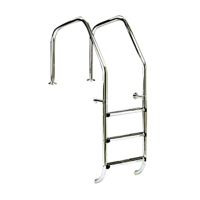 Scaletta modello 1000 a tre gradini Luxe per piscina interrata a sfioro Astralpool in acciaio