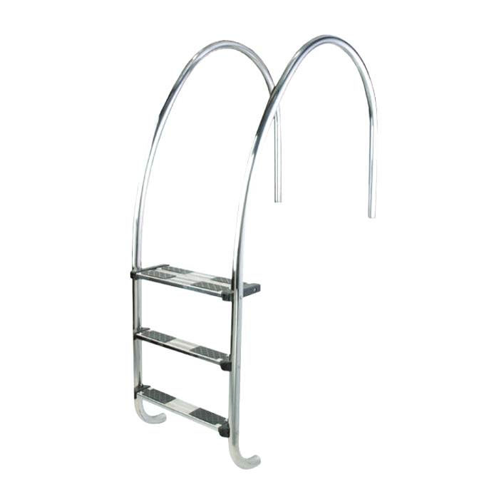 Scaletta modello Sfioro a due gradini Luxe per piscina interrata a sfioro Astralpool in inox