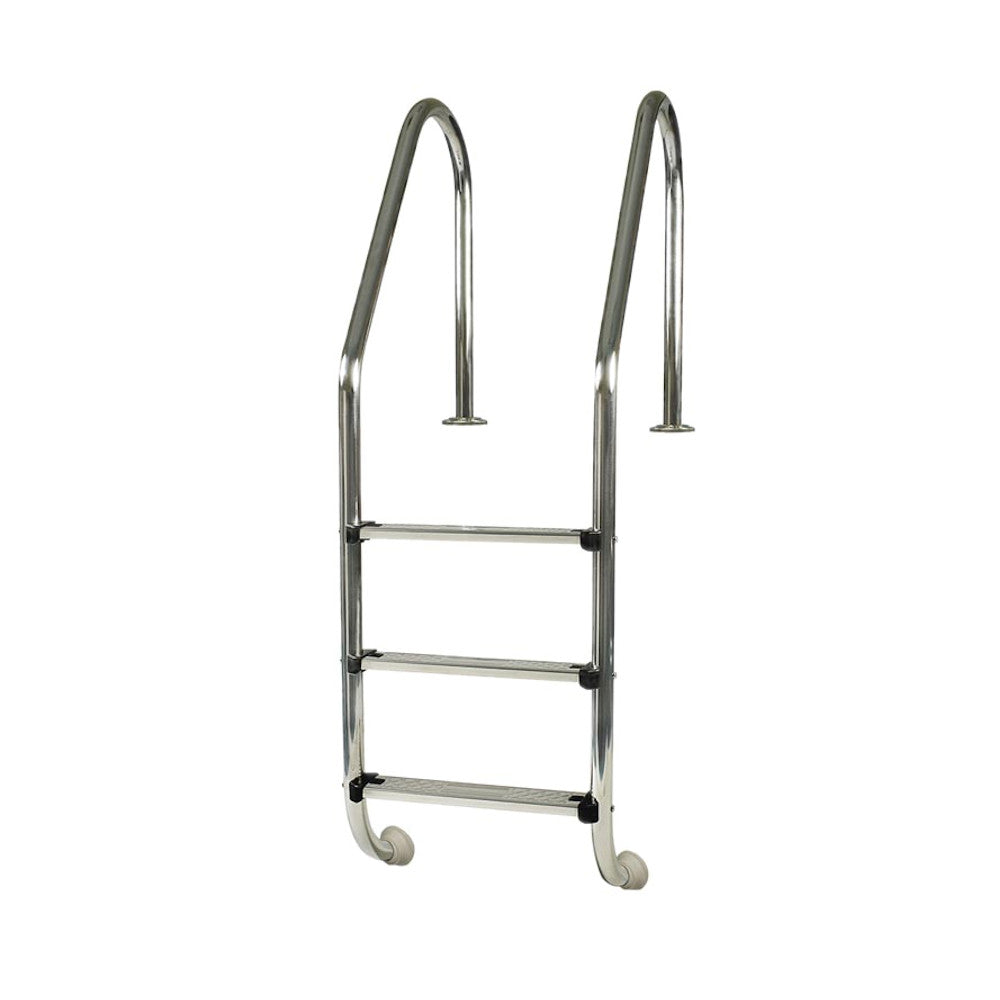 Scaletta 3 gradini in acciaio Inox per piscina interrata