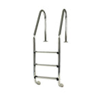 Escalera de 3 peldaños en acero inoxidable para piscina enterrada