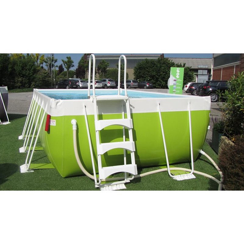 scaletta Piscina fuoriterra Laghetto POP 25 filtro a sabbia 10 mc/h