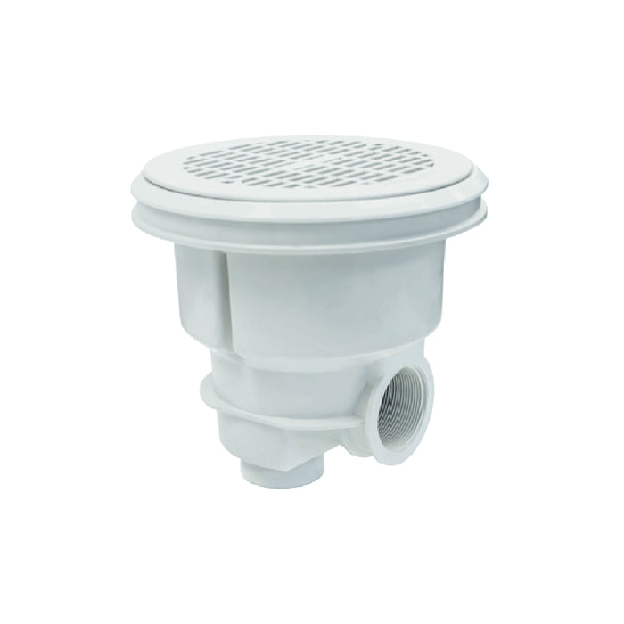 Scarico di fondo NORM in ABS attacco ø2" per piscina cemento Astralpool bianco