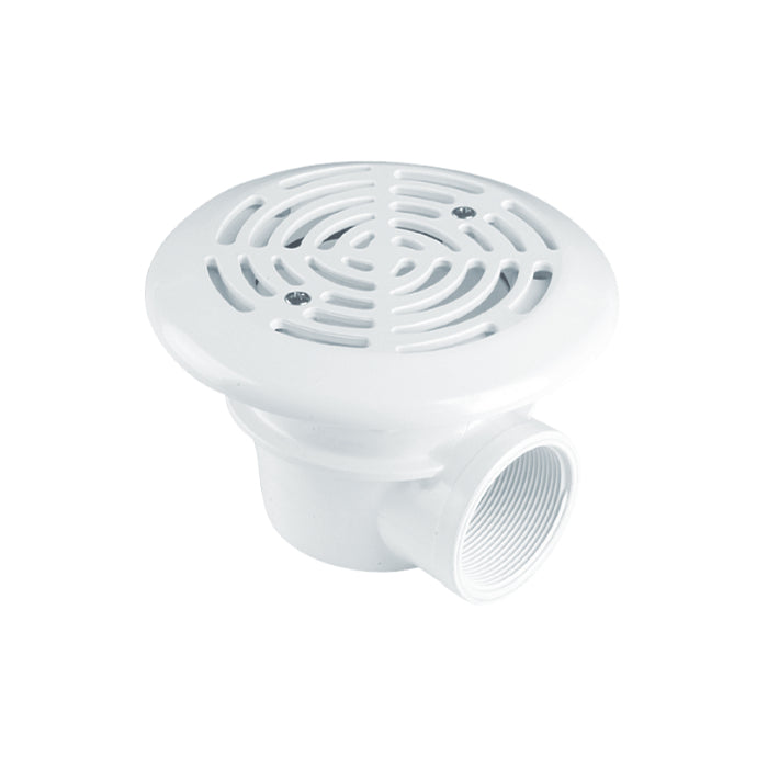 Scarico di fondo Mini in ABS ø2" per piscina prefabbricata e in liner pvc Astralpool bianco attacco filettato