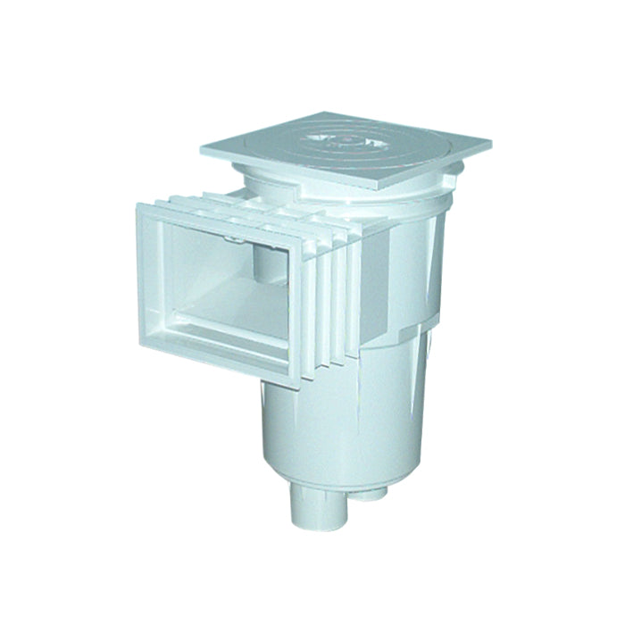 Skimmer bocca standard stretta in ABS 17,5 Lt per piscina in cemento Astralpool bianco coperchio tondo