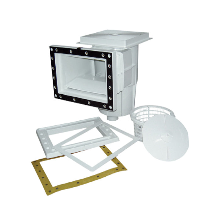 Skimmer bocca standard in ABS 15 Lt per piscina con liner pvc Astralpool bianco con guarnizioni