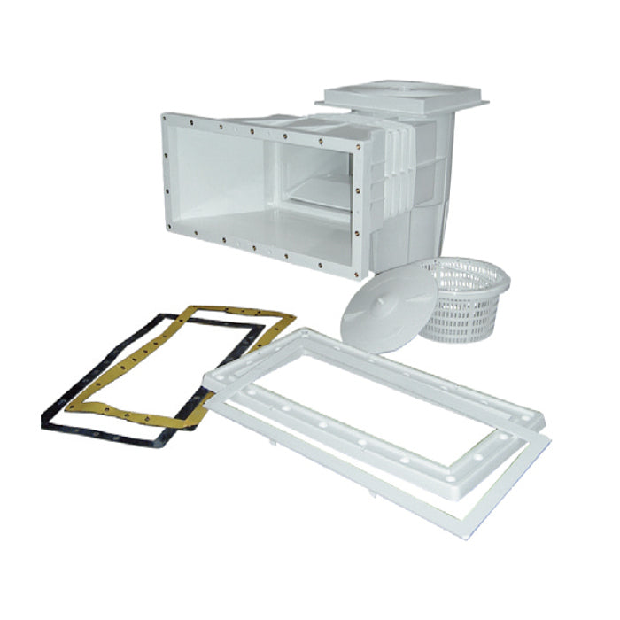 Skimmer bocca standard con prolunga in ABS 15 Lt per piscina con liner pvc Astralpool con guarnizioni