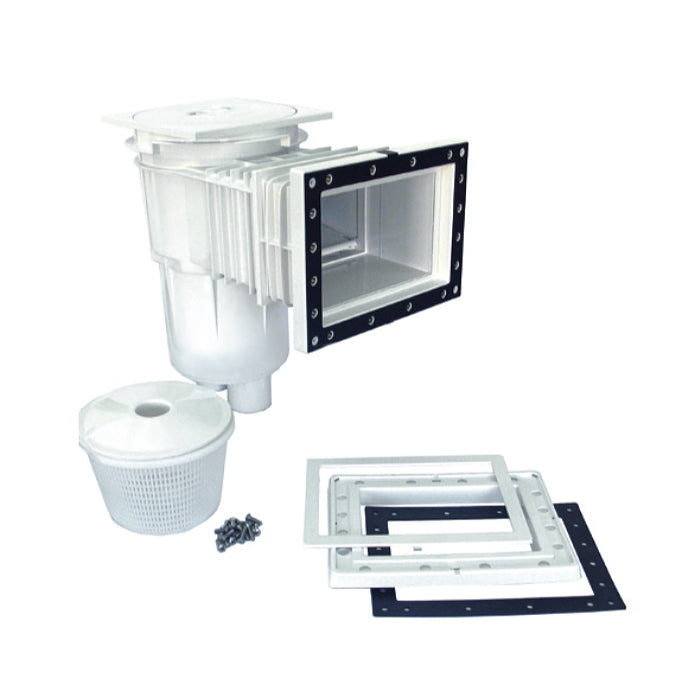 Skimmer a bocca standard con prolunga in ABS 17,5 Lt per piscina in liner pvc Astralpool con cestello