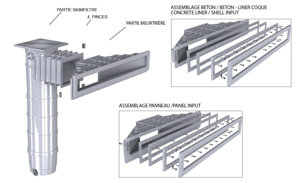 Skimmer filtrante Weltico A800 15 mc/h