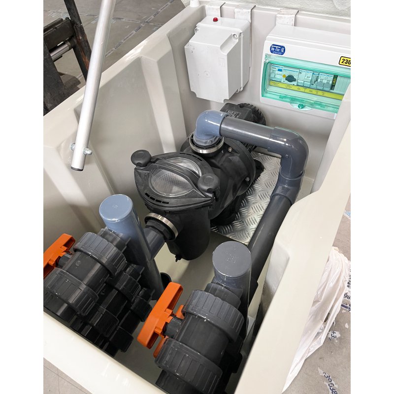 Easy kit Skimmer Kart, kit piscina fai da te 4 x 13 x h 1.50, skimmer filtrante pkmpa di filtrazione