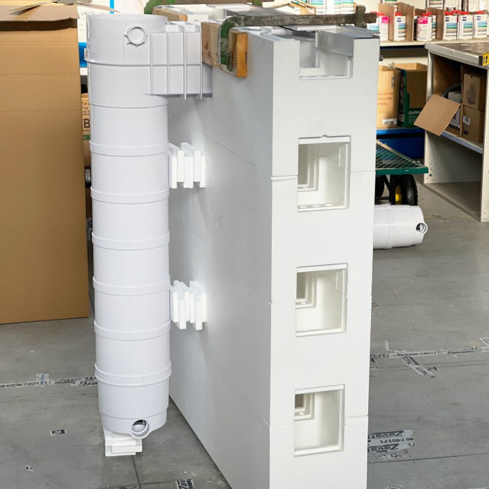 Easy kit Skimmer Kart, kit piscina fai da te 4 x 11 x h 1.50, skimmer filtrante