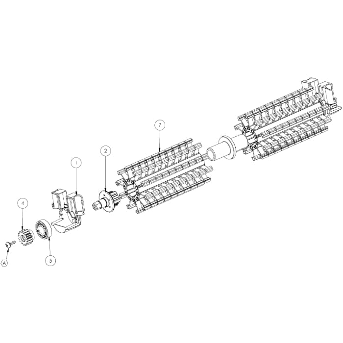 Maytronics 9995541-ASSY - Kit spazzola attiva rotante Dyn. robot Dolphin