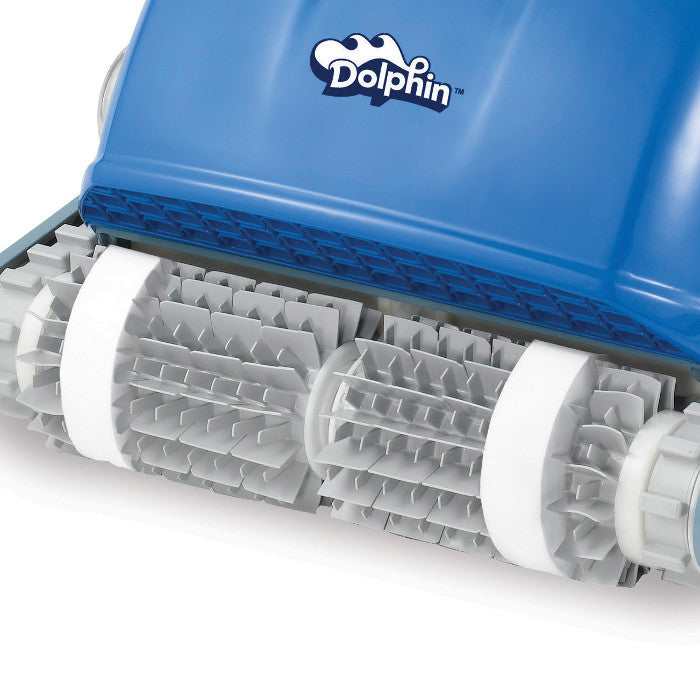 Dettaglio spazzole combinate per robot dolphin doppia trazione