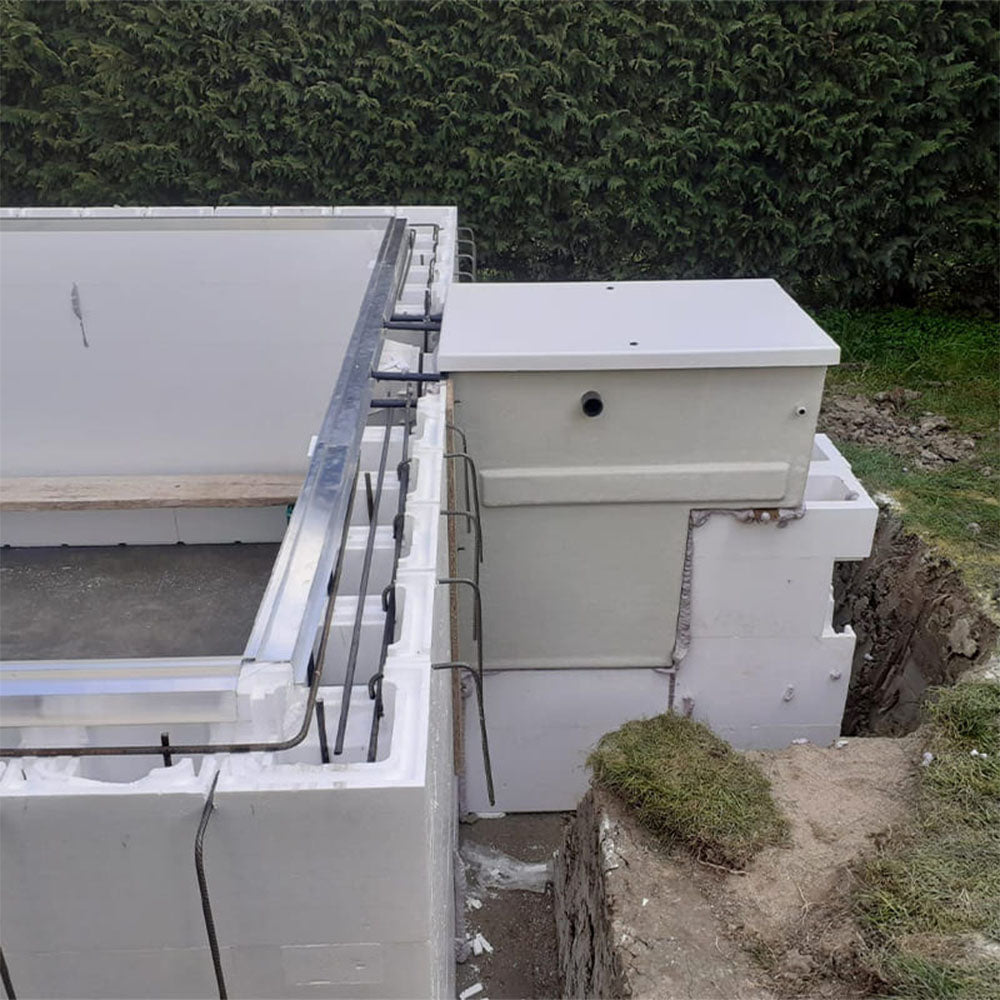 Easy kit design, kit piscina fai da te 3 x 5 x h 1.50, skimmer
