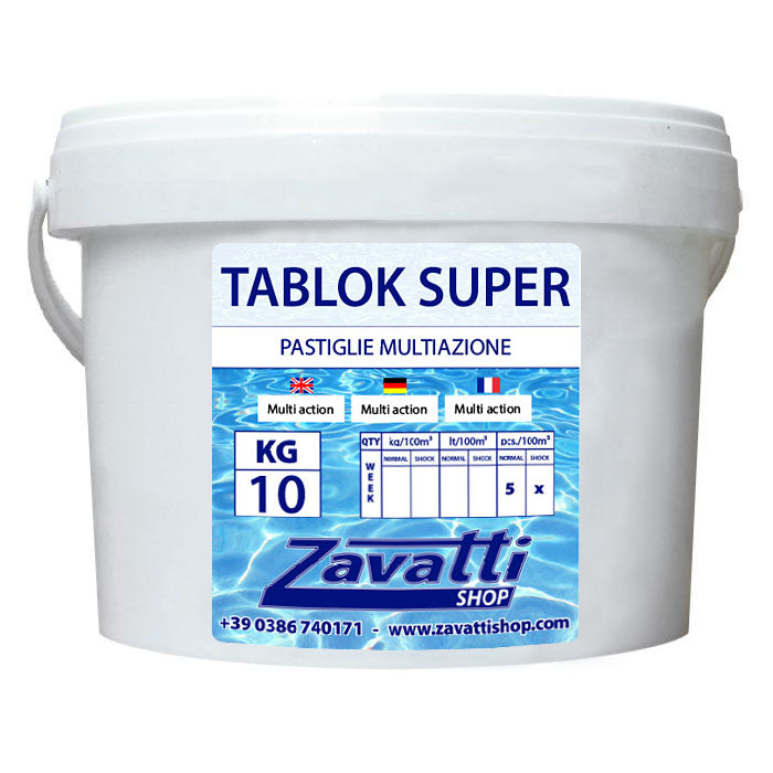 Pastiglie multifunzione tricloro da 10 kg