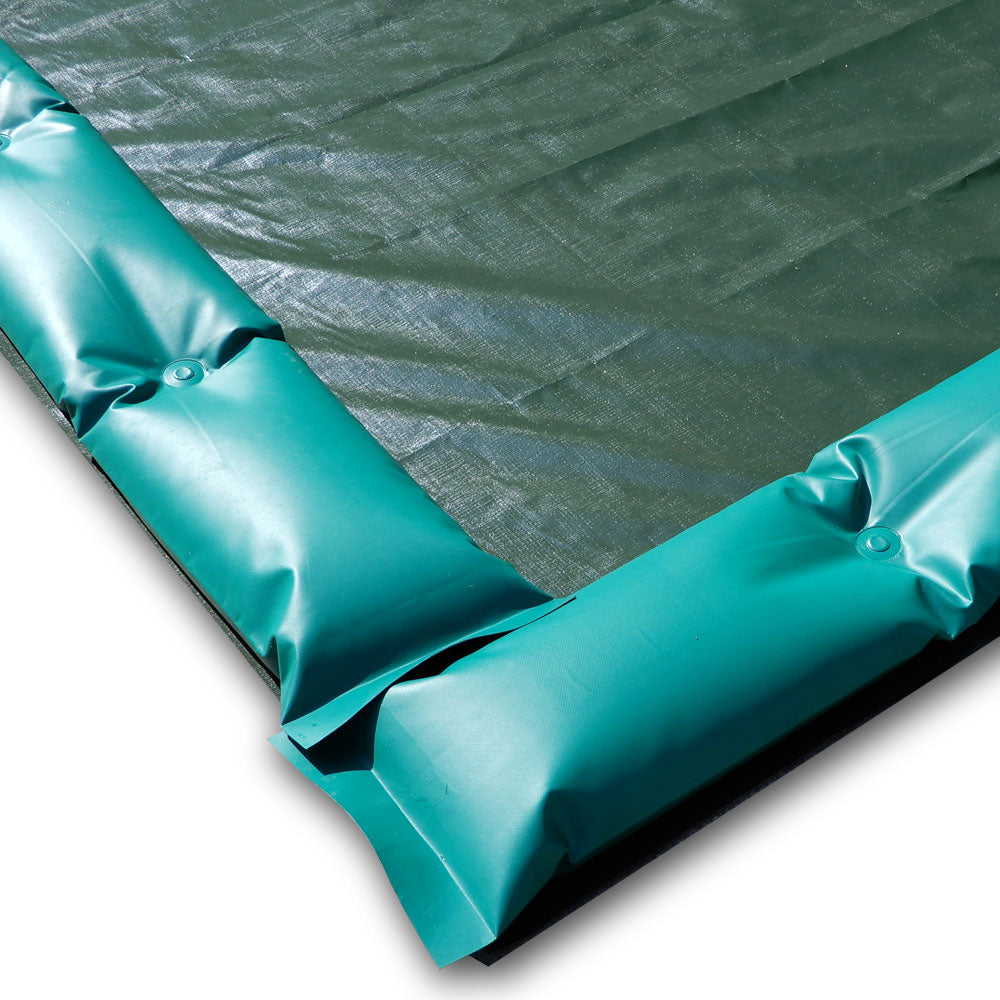 Telo invernale con tubolari antivento antiribaltamento ad appoggio - per piscina 8 X 4