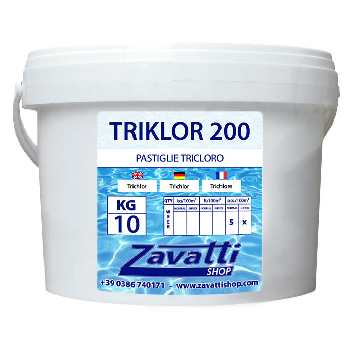 tricloro in pastiglie fusto da 10 kg