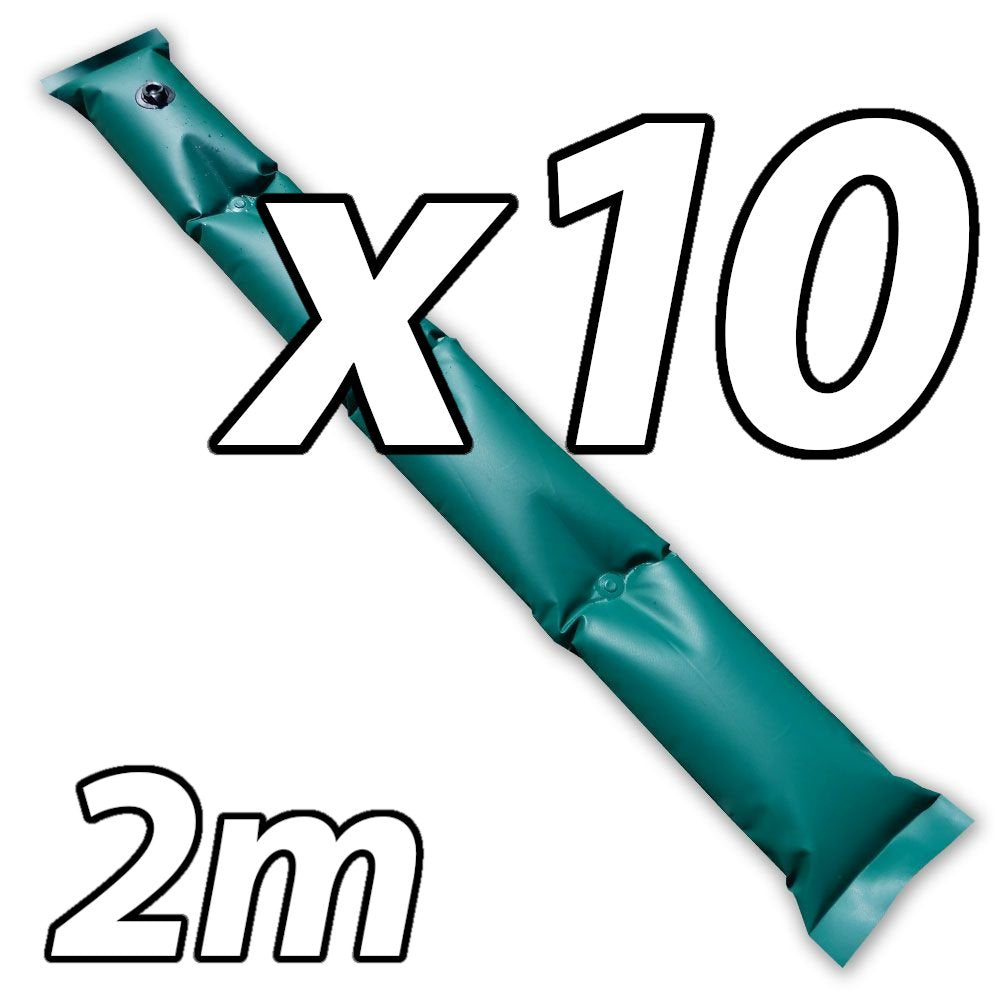 kit 10 tubolari antivento antiribaltamento per telo invernale piscina