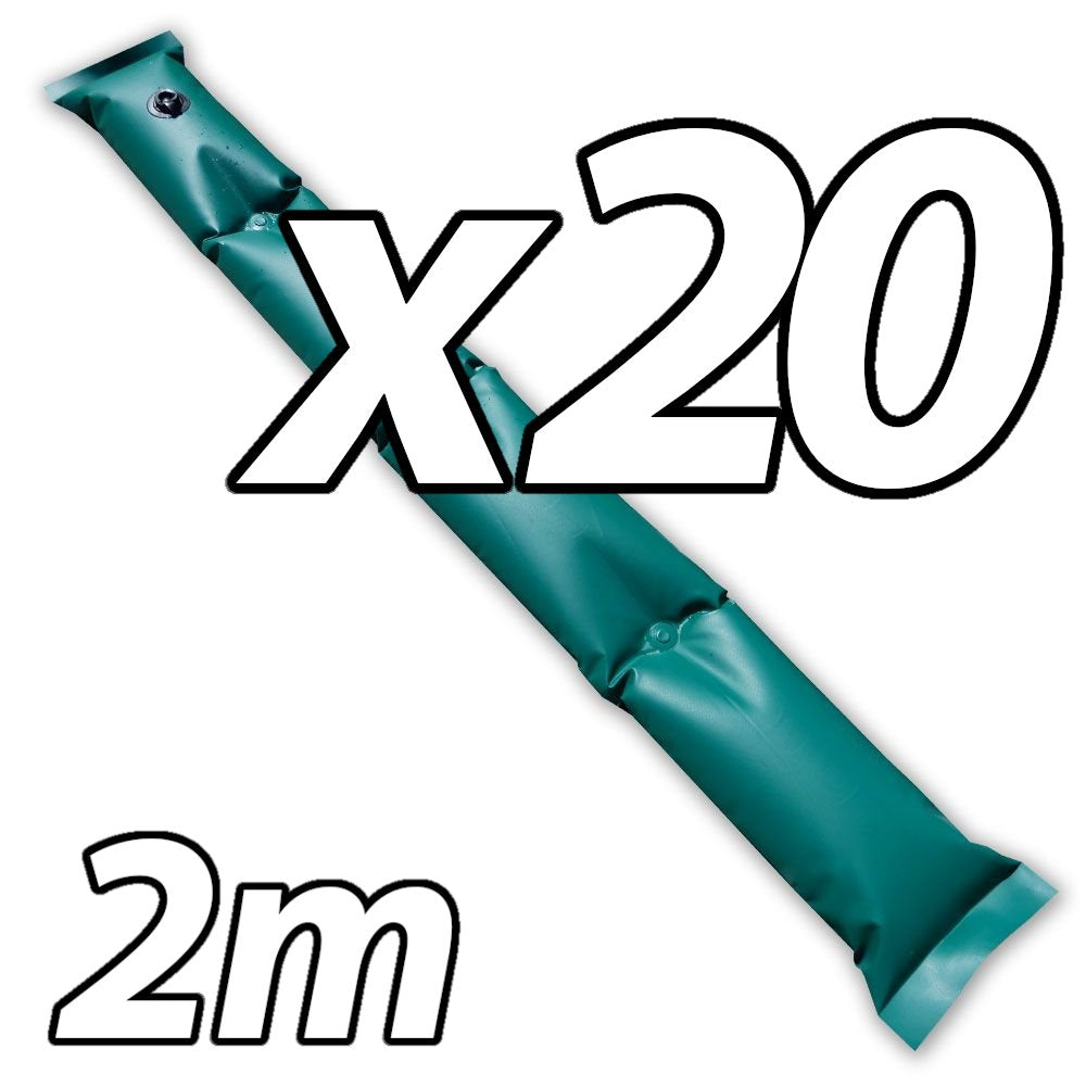 kit20 tubolari antivento anti ribaltamento per telo invernale piscina