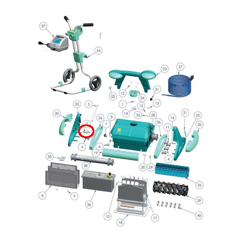 Zodiac W0010A - Rotella di trascinamento