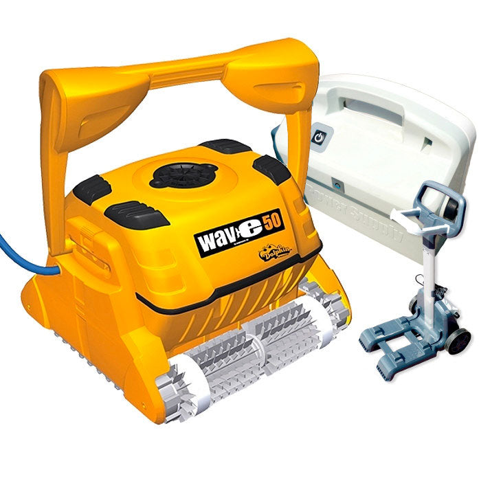 Robot per piscine Dolphin Wave 50 Gyro Maytronics combinate per piastrelle e PVC